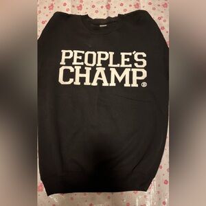 Breezy Excursion People's Champ Black Crew Sweatshirt Mens Size M